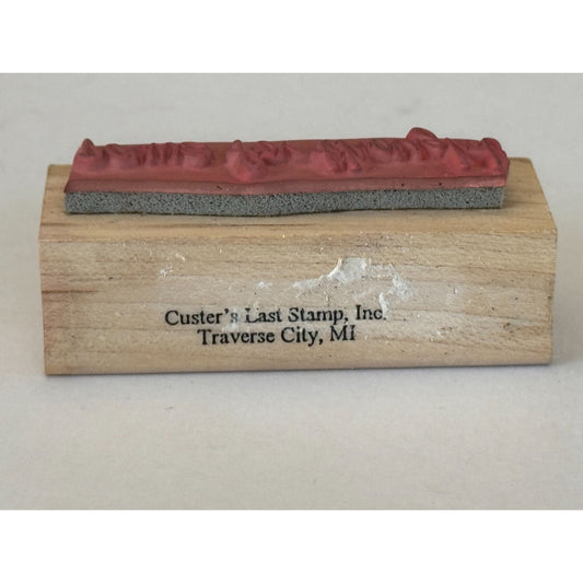 Custers Last Stamp Rubber Stamp Paws For Thought Animal Pet Pause Pun Words