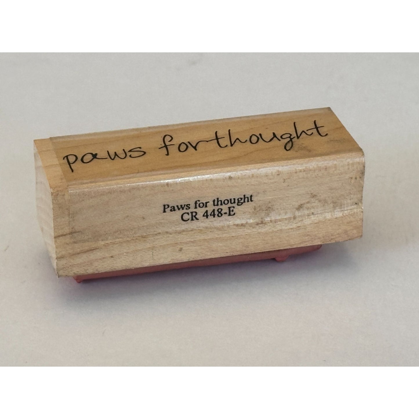 Custers Last Stamp Rubber Stamp Paws For Thought Animal Pet Pause Pun Words