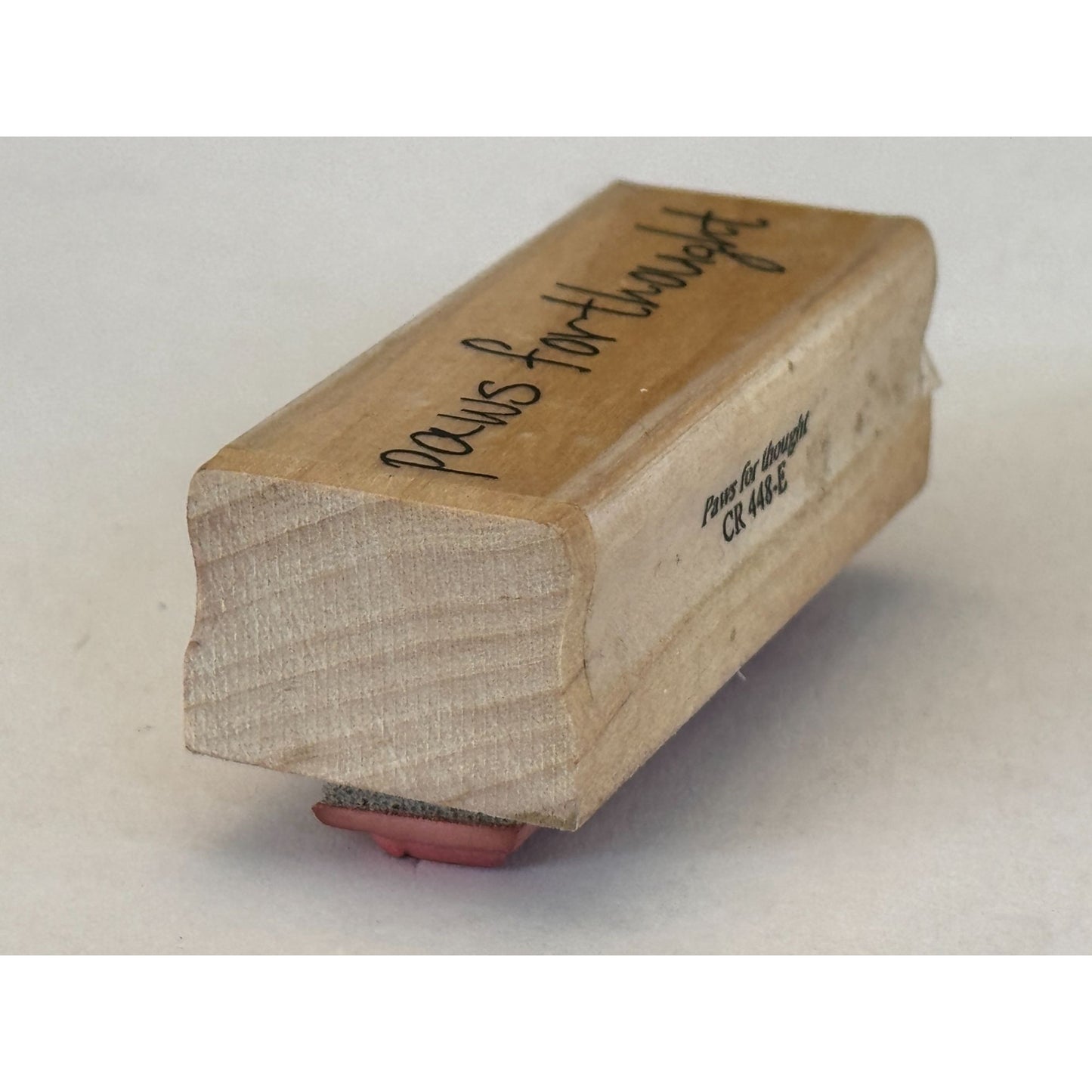 Custers Last Stamp Rubber Stamp Paws For Thought Animal Pet Pause Pun Words