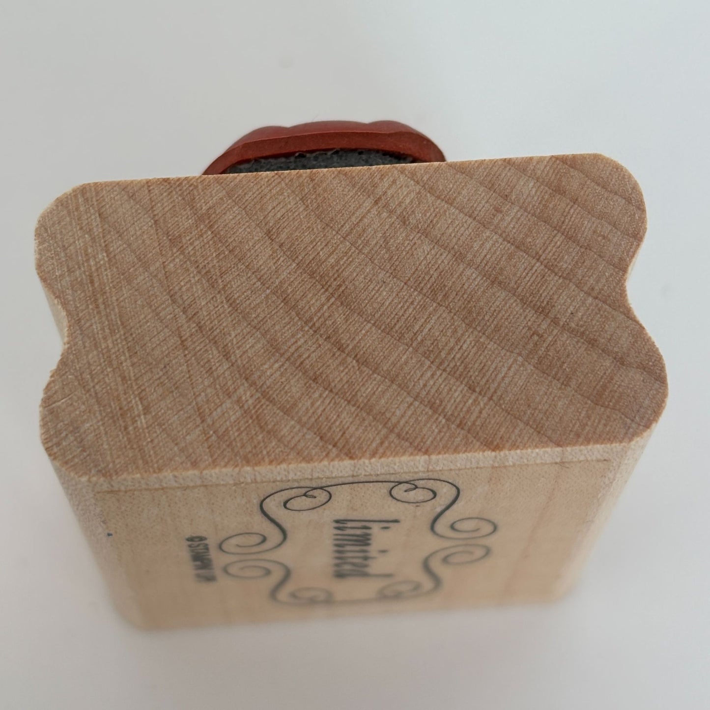 Stampin Up Rubber Stamp Limited Edition Scroll Fancy Words Business Tag Words