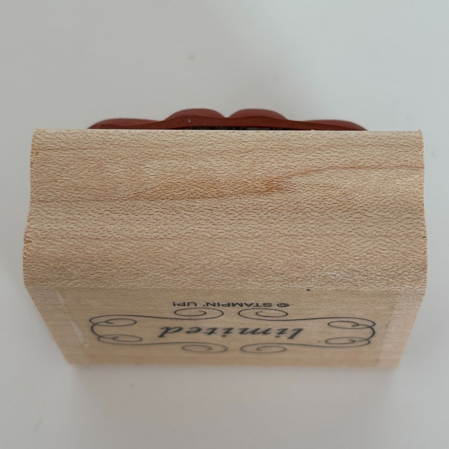 Stampin Up Rubber Stamp Limited Edition Scroll Fancy Words Business Tag Words