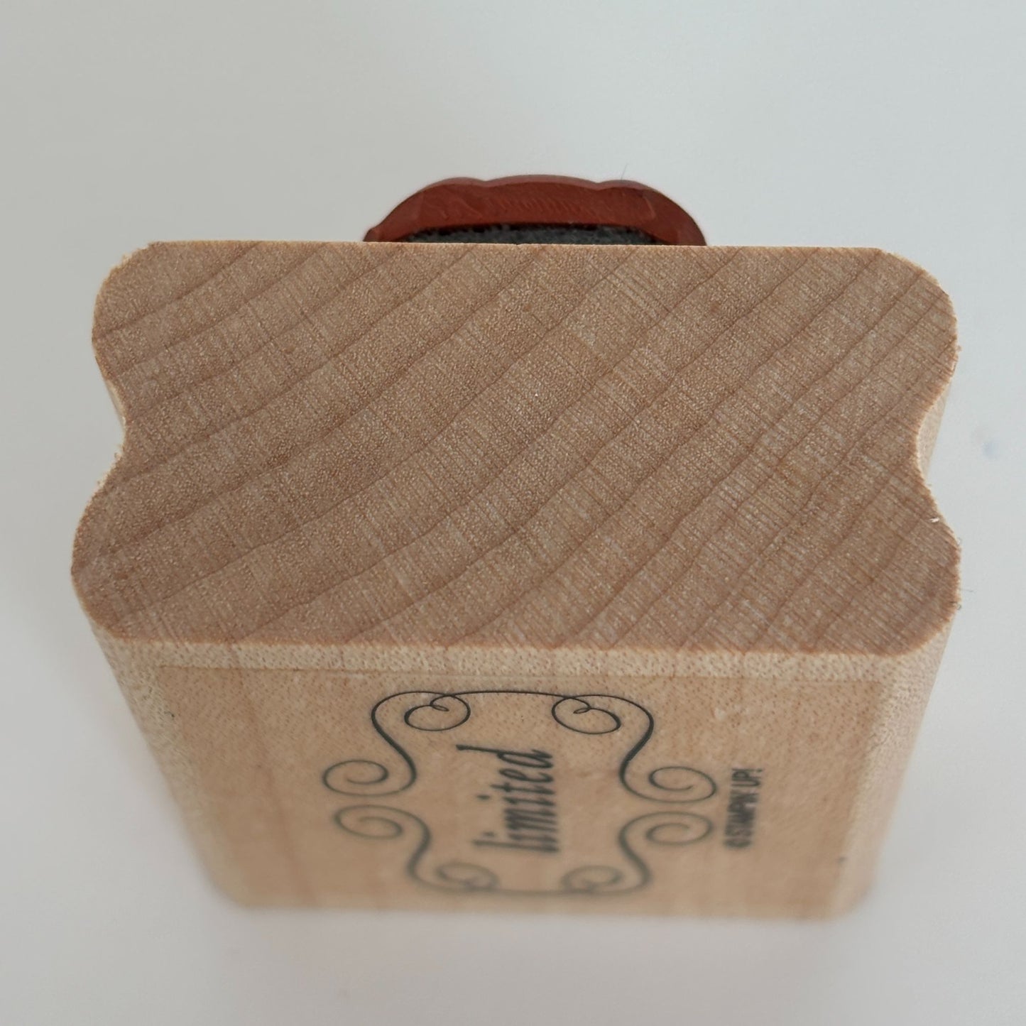 Stampin Up Rubber Stamp Limited Edition Scroll Fancy Words Business Tag Words