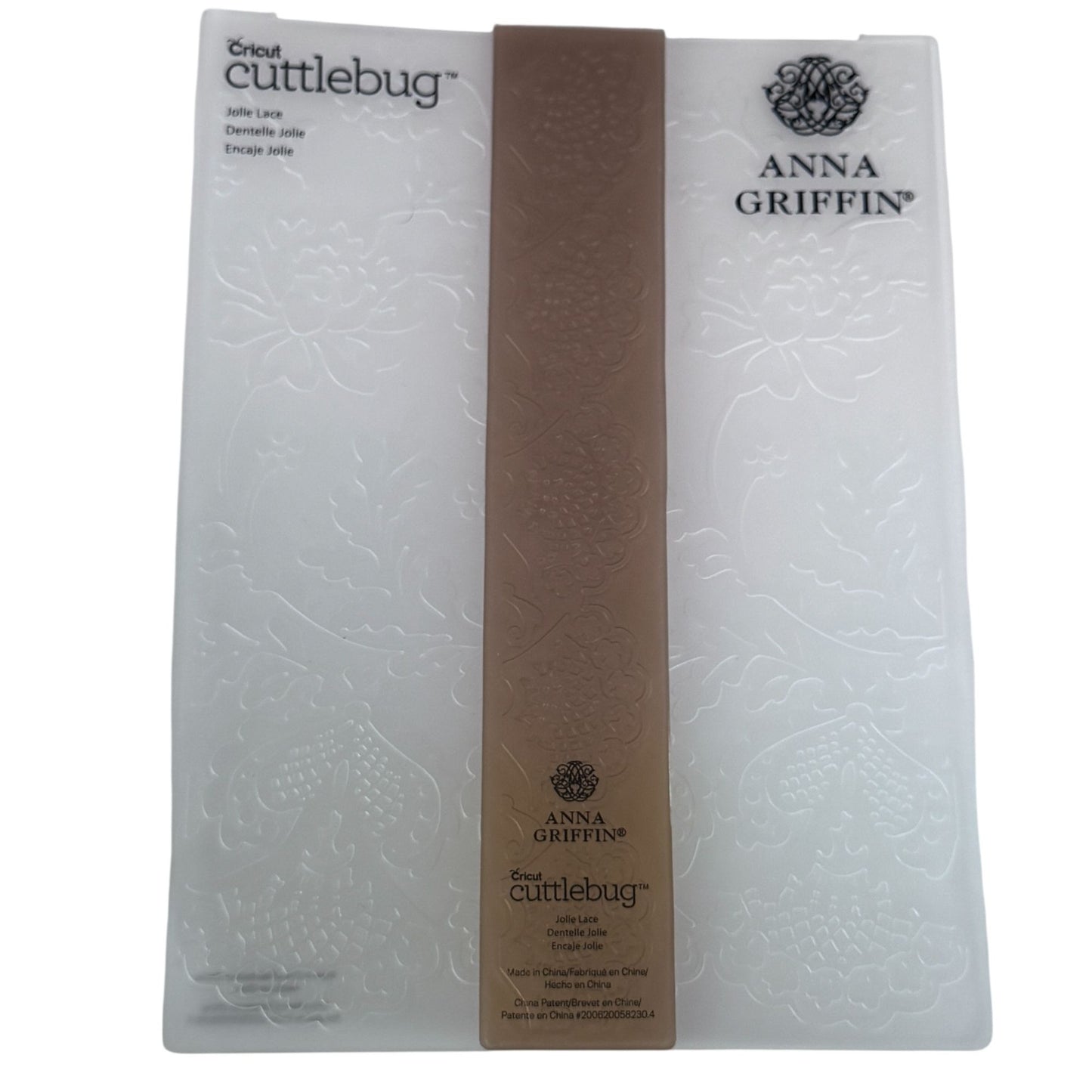 Cricut Cuttlebug Anna Griffin Jolie Lace Embossing Folder and Border Set Cardmaking Tool 5x7