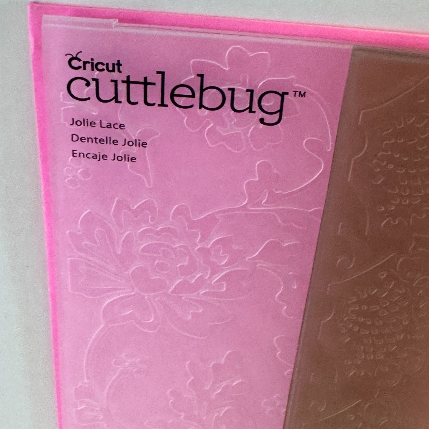 Cricut Cuttlebug Anna Griffin Jolie Lace Embossing Folder and Border Set Cardmaking Tool 5x7