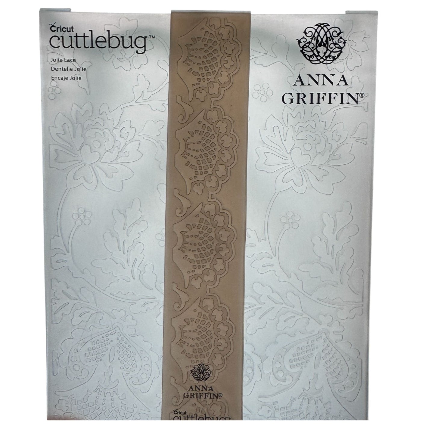 Cricut Cuttlebug Anna Griffin Jolie Lace Embossing Folder and Border Set Cardmaking Tool 5x7