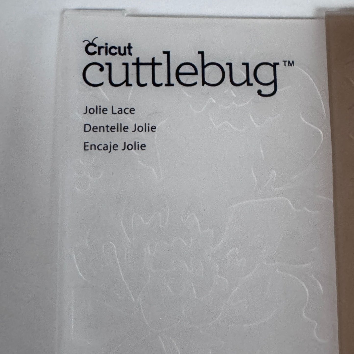 Cricut Cuttlebug Anna Griffin Jolie Lace Embossing Folder and Border Set Cardmaking Tool 5x7