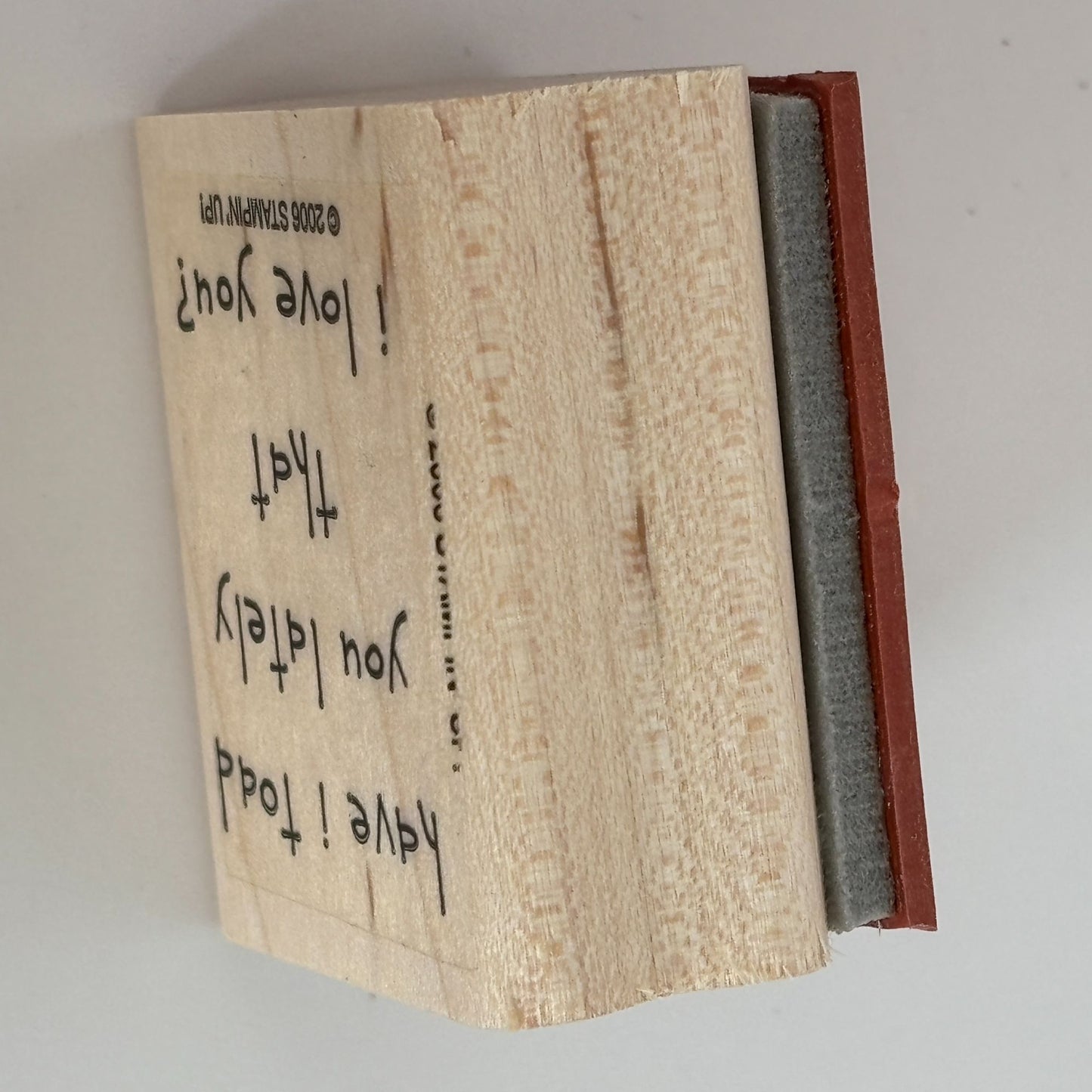 Stampin Up Rubber Stamp Have I Told You Lately I Love You Toad Pun Card Making