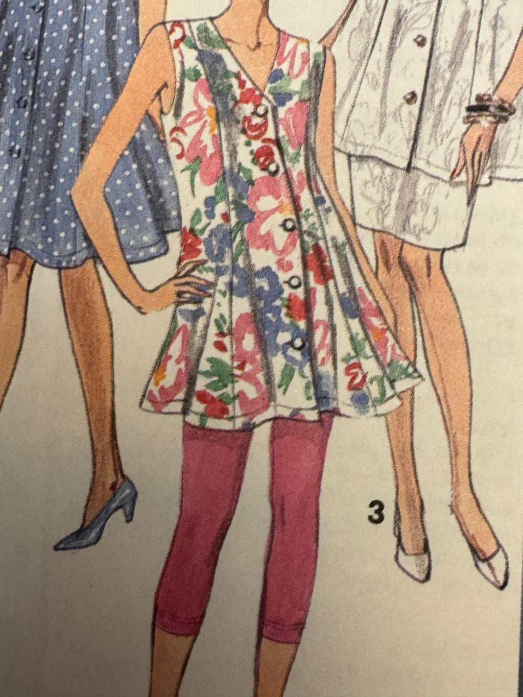 Simplicity Sewing Pattern 7811 Maternity Leggings Skirt Dress Tunic 6-12 UC Easy