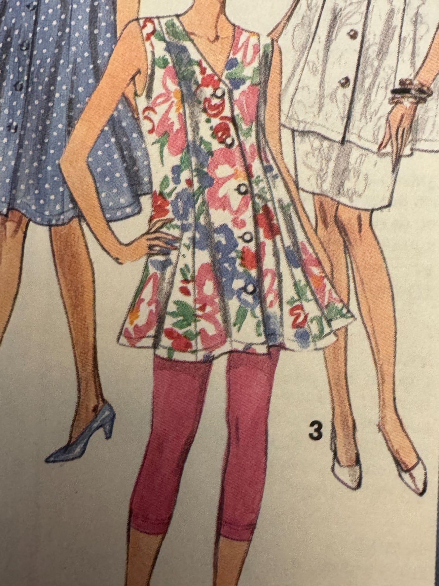 Simplicity Sewing Pattern 7811 Maternity Leggings Skirt Dress Tunic 6-12 UC Easy