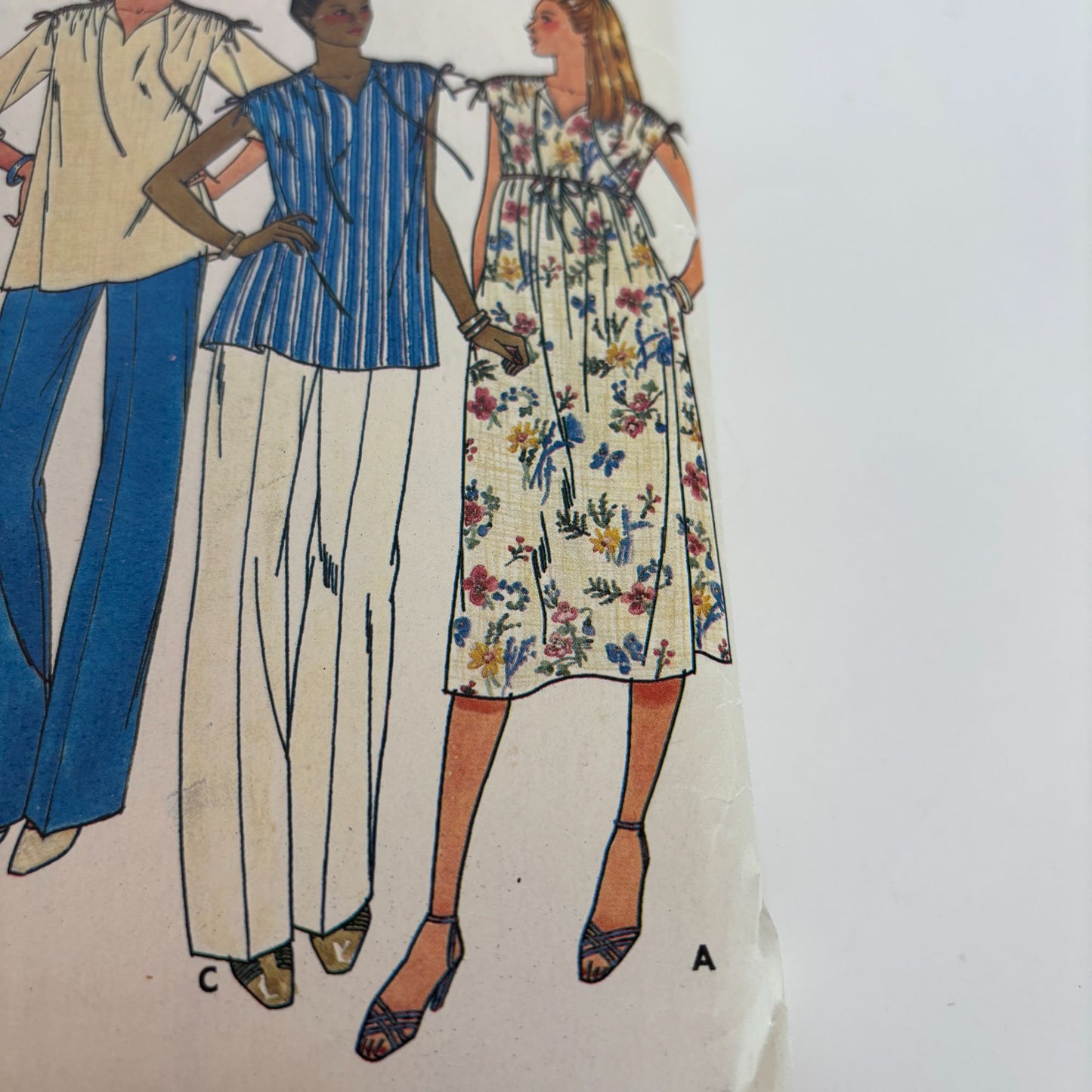 Butterick Sewing Pattern 6513 Maternity Dress Tunic Pants Skirt Vintage 12 CUT