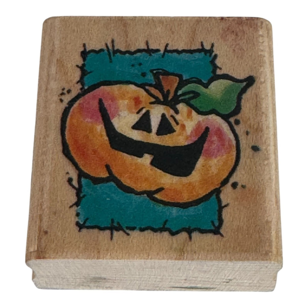 Penny Black Rubber Stamp Jack O Lantern Halloween Pumpkin Small Toothy Smile Art