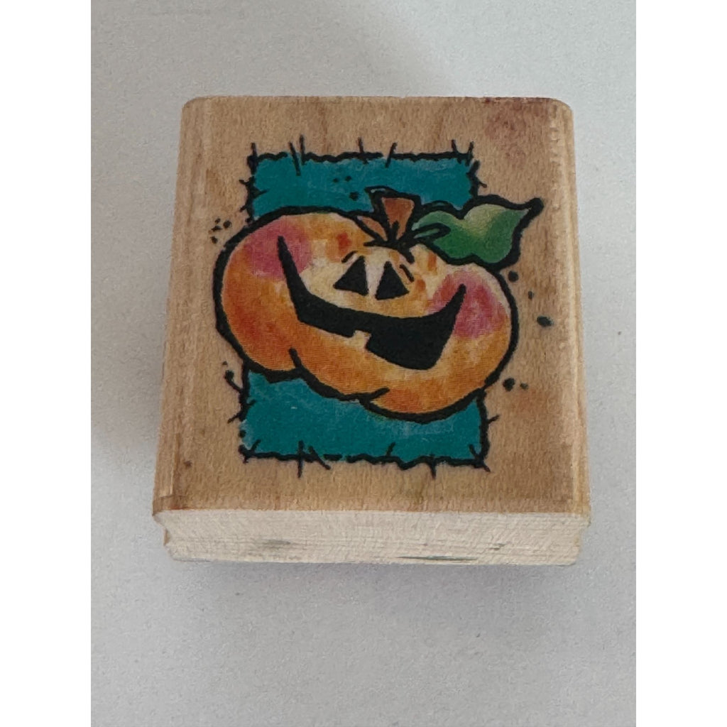 Penny Black Rubber Stamp Jack O Lantern Halloween Pumpkin Small Toothy Smile Art