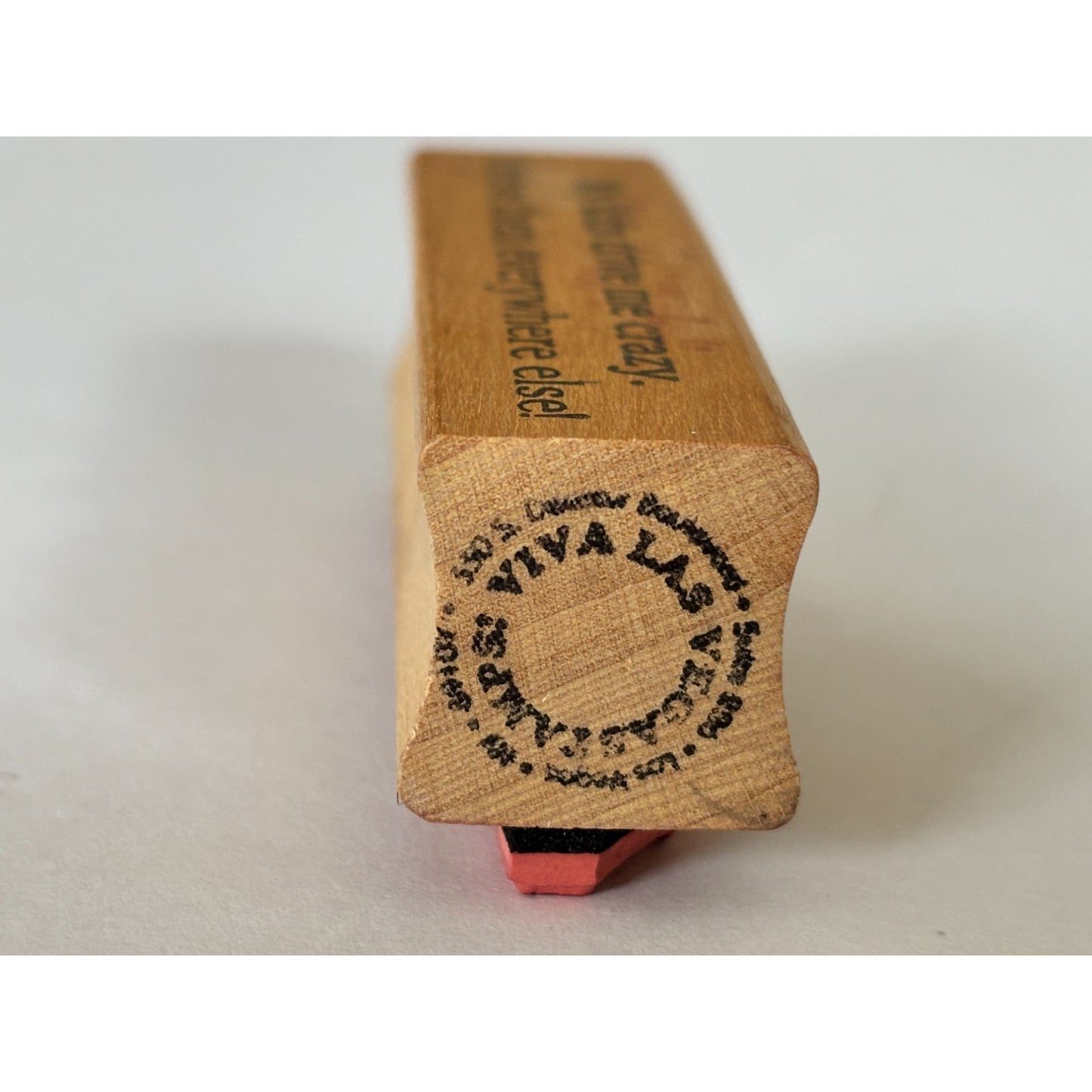 Viva Las Vegas Rubber Stamp Funny Mom Quote My Kids Drive Me Crazy Wood Mounted Humor Craft