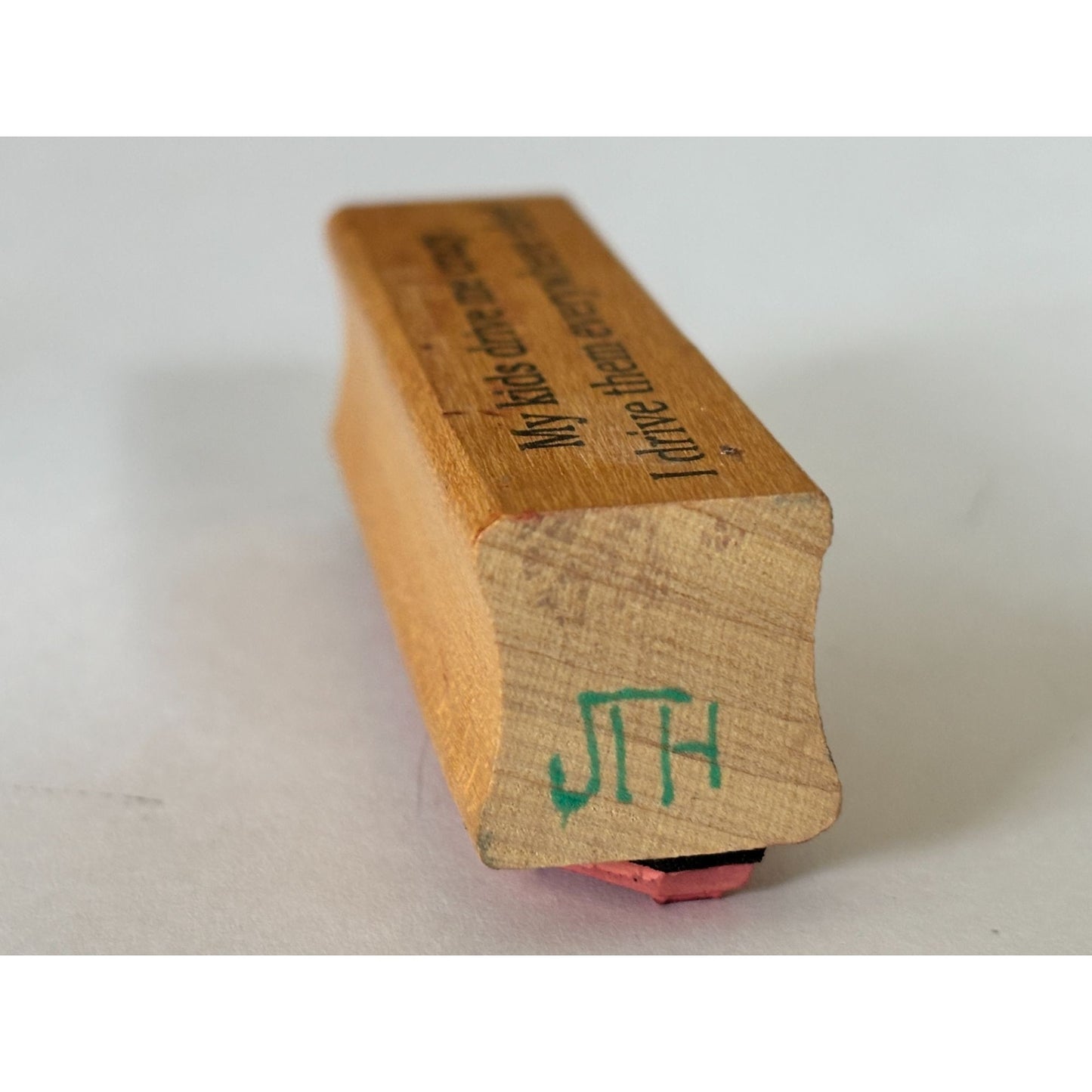 Viva Las Vegas Rubber Stamp Funny Mom Quote My Kids Drive Me Crazy Wood Mounted Humor Craft