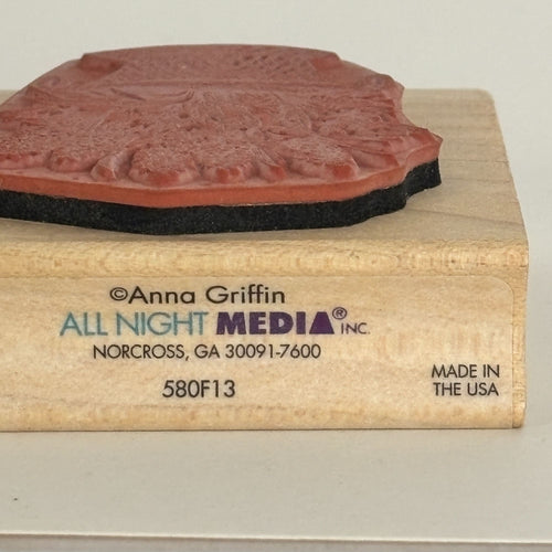 Anna Griffin Rubber Stamp Flower Basket Mothers Day Card Making All Night Media Craft