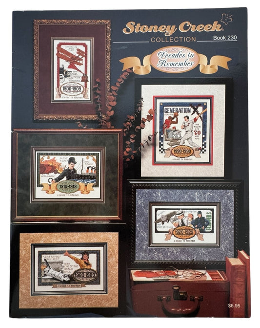 Stoney Creek Cross Stitch Patterns Decades To Remember Book 230 American History