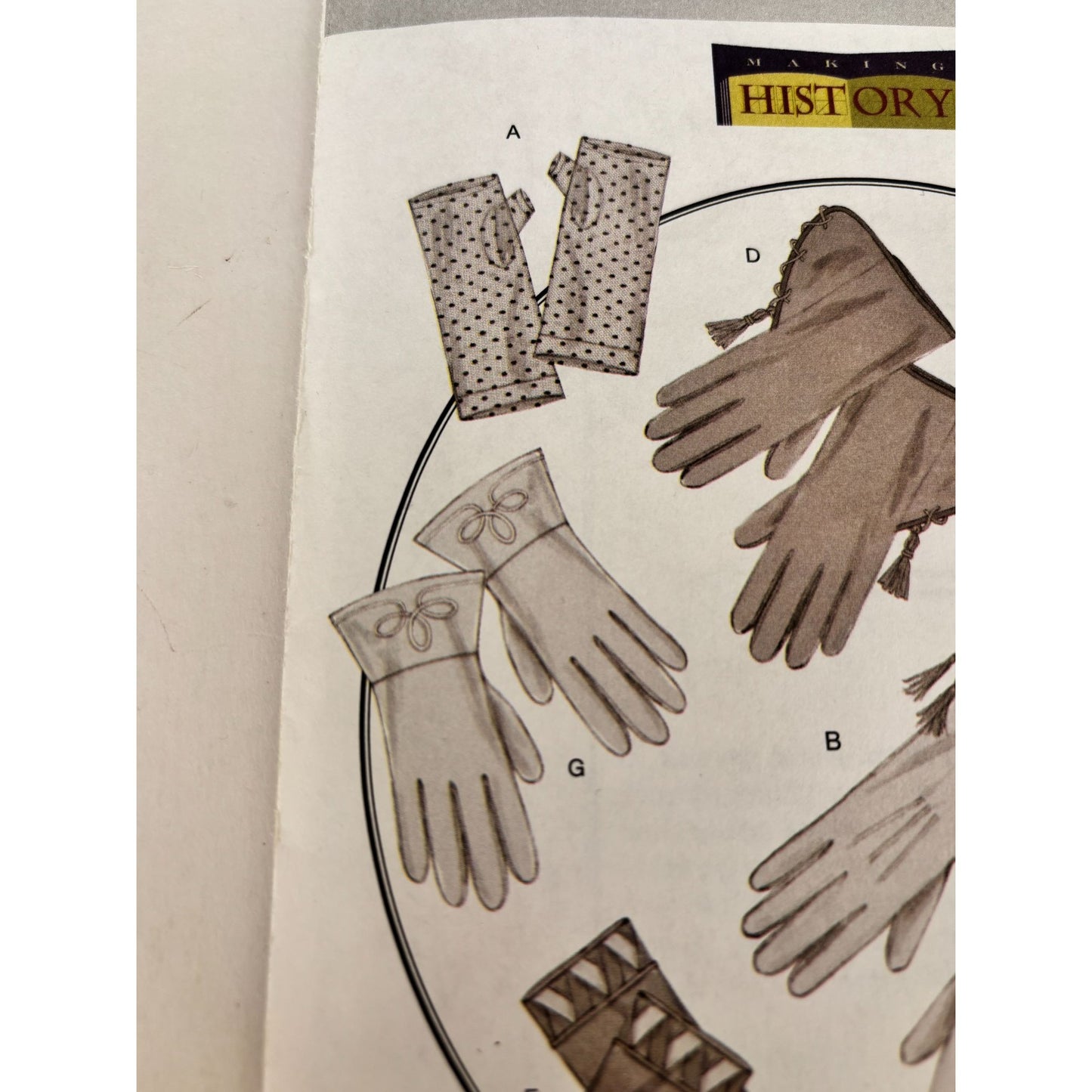 Butterick B5370 Historical Gloves Sewing Pattern Victorian Costume Reenactment