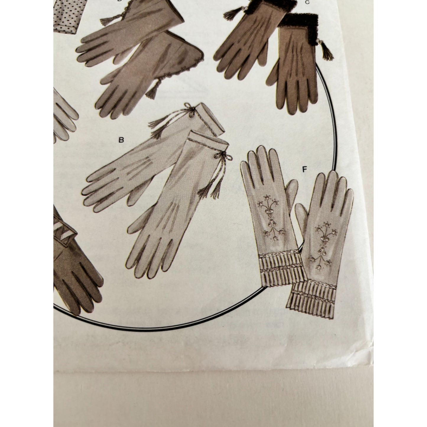 Butterick B5370 Historical Gloves Sewing Pattern Victorian Costume Reenactment