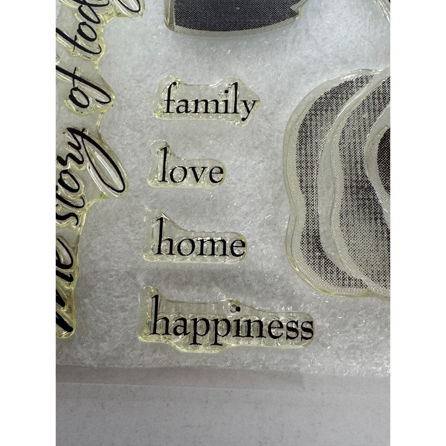 CTMH My Acrylix Acrylic Stamp Set Love Blooms Rose Flowers Family Love Happiness