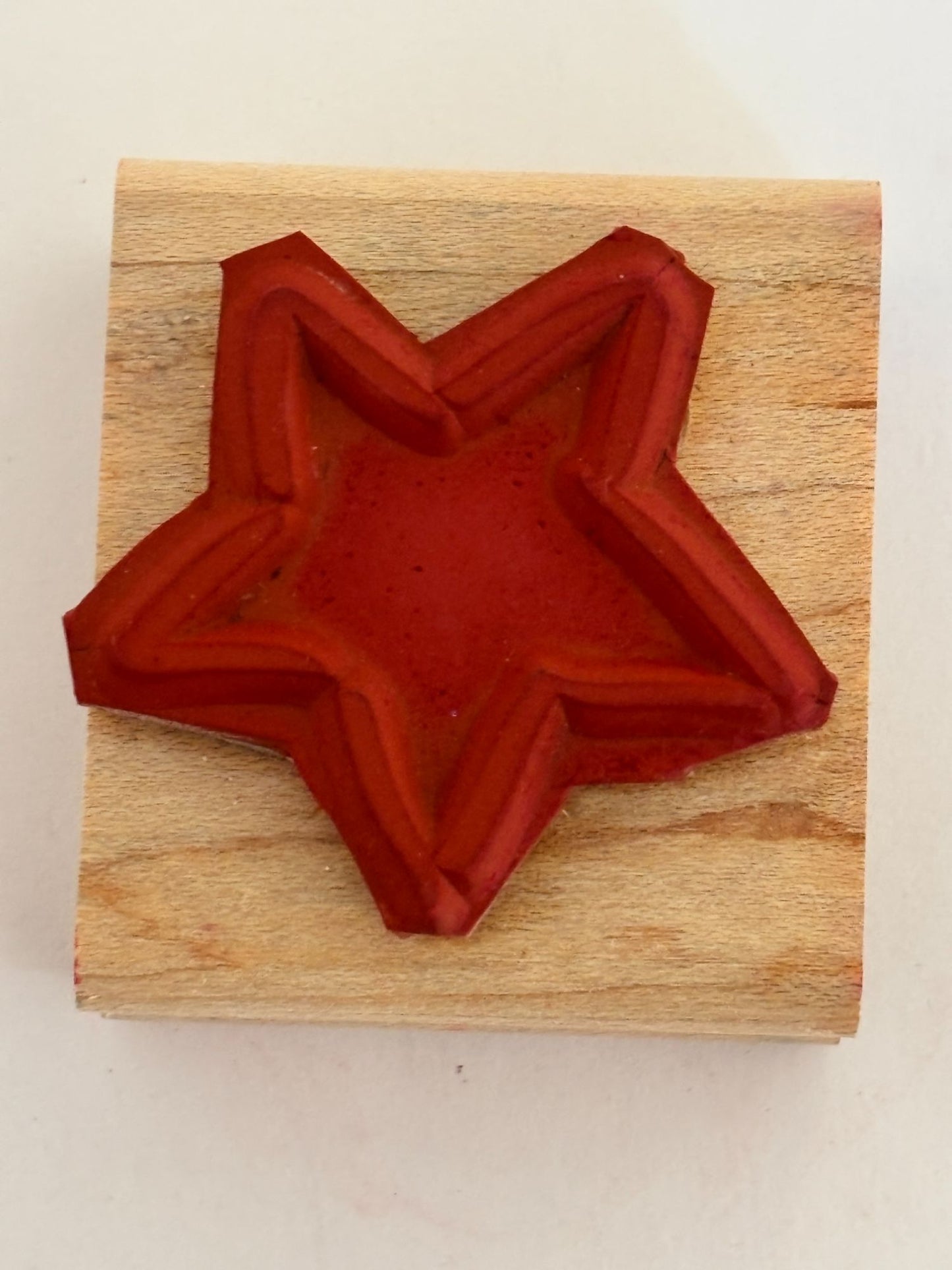 Stampin Up Rubber Stamp Star Shaped Cardmaking Craft Outline Night Sky Patriotic