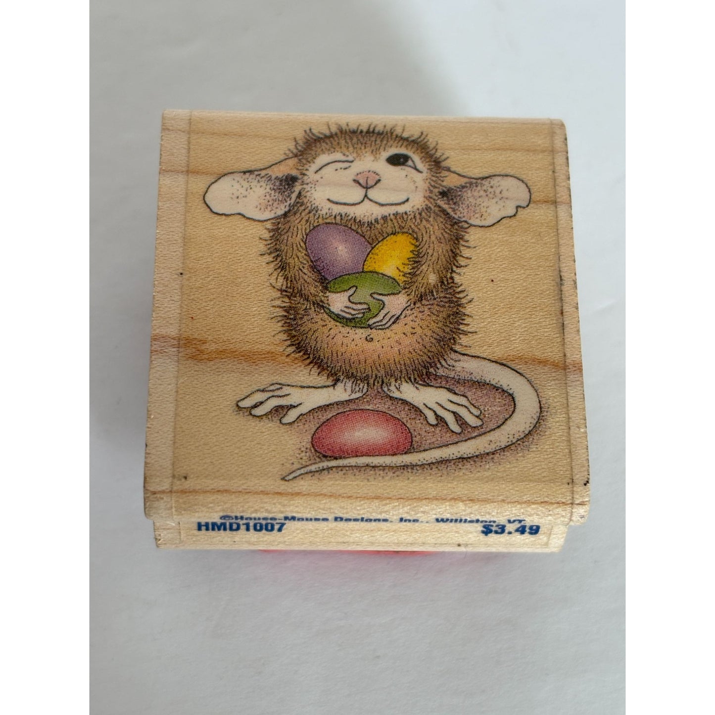 Stampabilities House Mouse Rubber Stamp Mudpie Holds Jellybeans Easter Animal