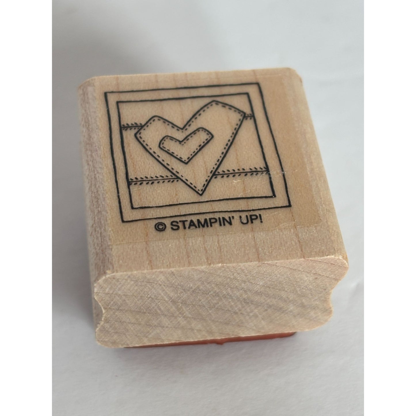 Stampin Up Rubber Stamp Set Quilt Quips Quilting Blocks Sewing Words Pun Funny