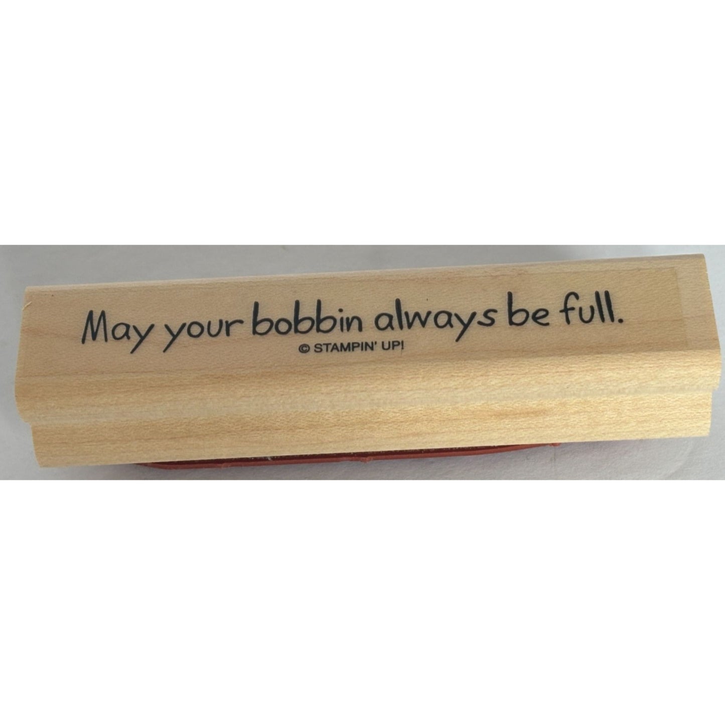 Stampin Up Rubber Stamp Set Quilt Quips Quilting Blocks Sewing Words Pun Funny