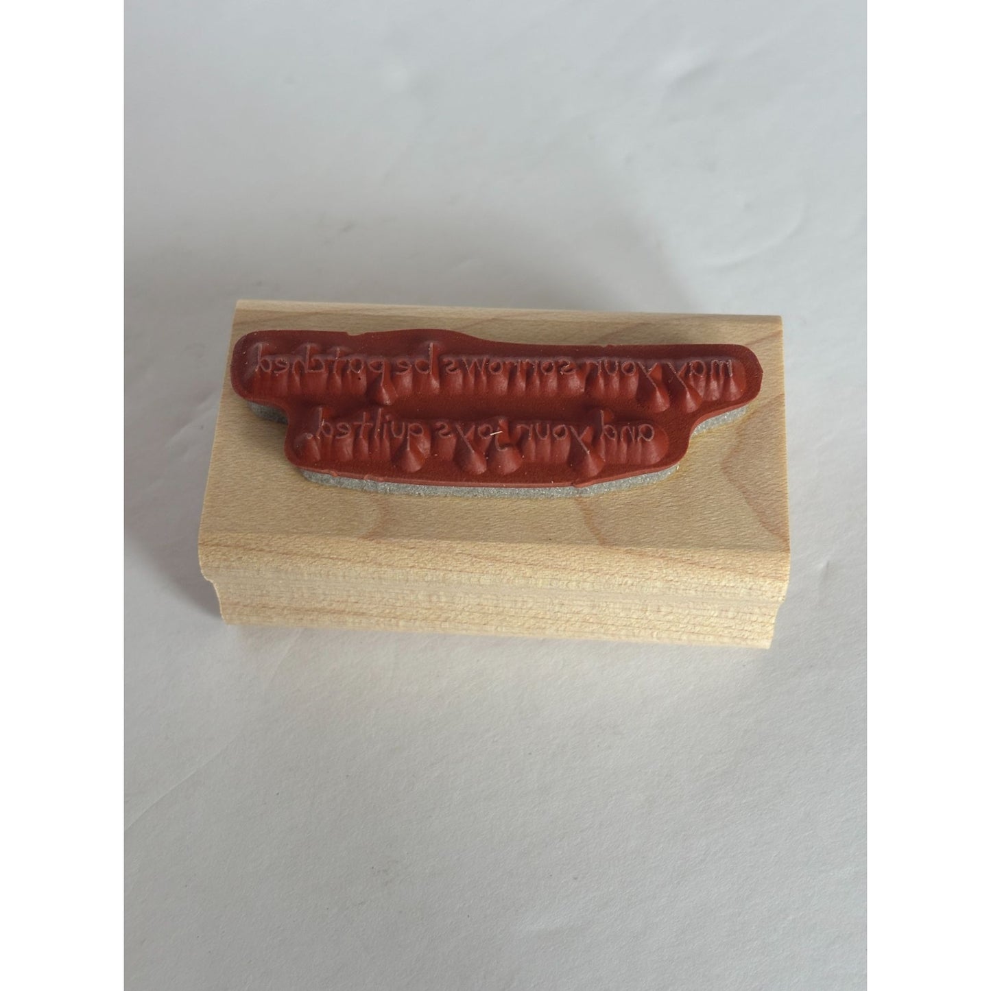 Stampin Up Rubber Stamp Set Quilt Quips Quilting Blocks Sewing Words Pun Funny