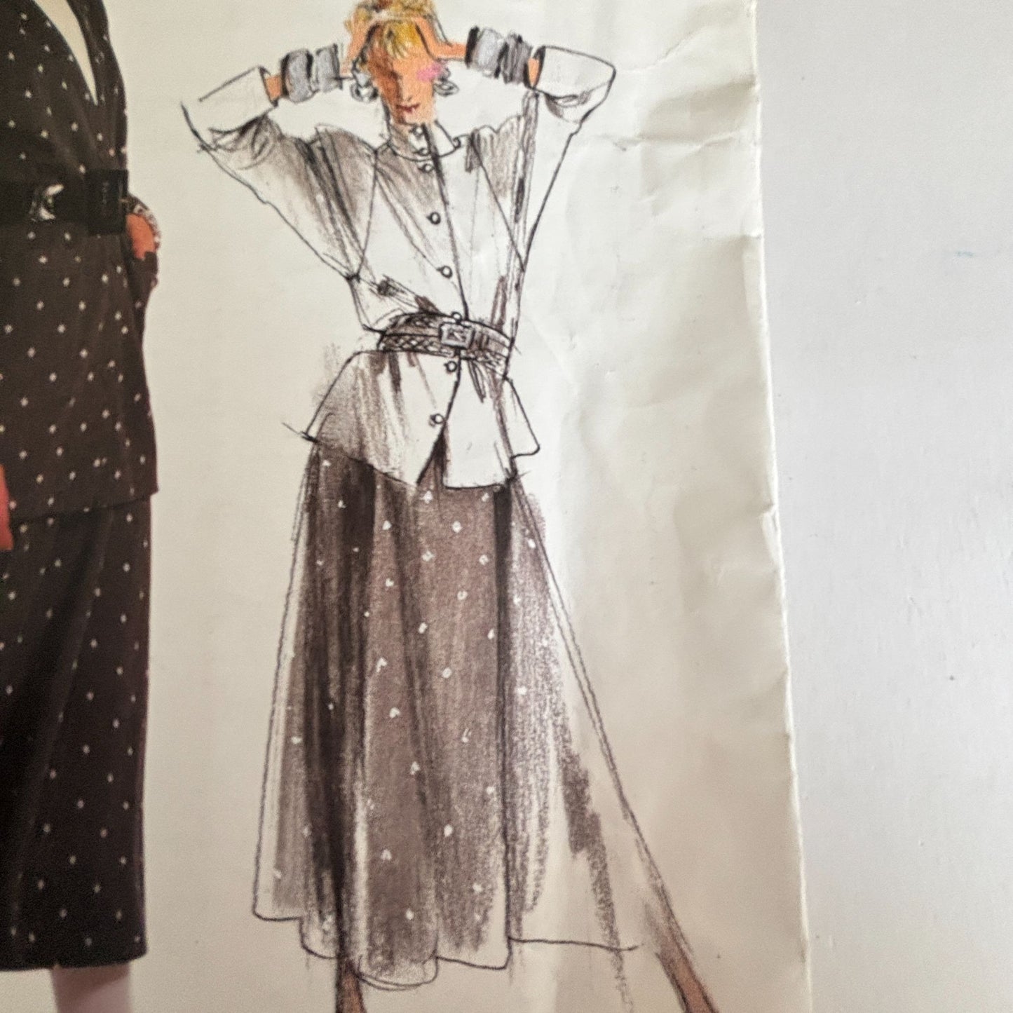 Vogue Sewing Pattern 1806 Individualist Jacket Skirt Top 80s Quiet Luxury 12 Uncut Minimalist