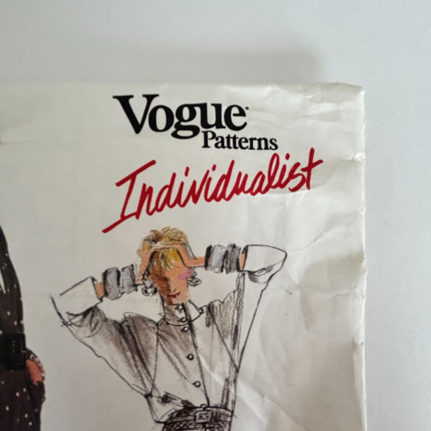 Vogue Sewing Pattern 1806 Individualist Jacket Skirt Top 80s Quiet Luxury 12 Uncut Minimalist