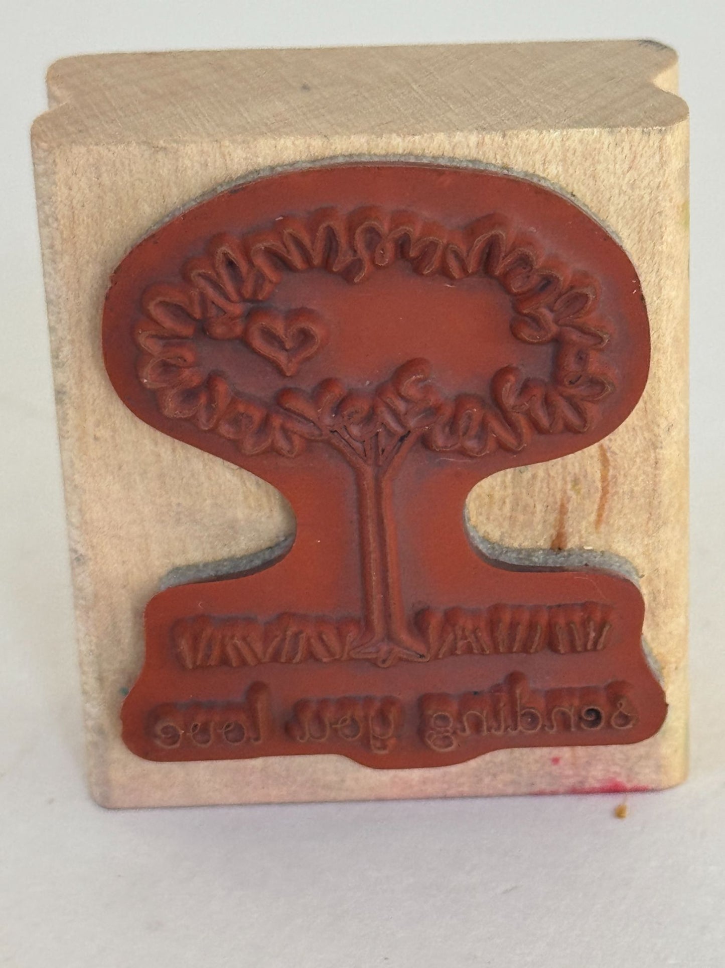 Stampin Up Rubber Stamp Sending You Love Tree Snail Mail Card Making Sentiment