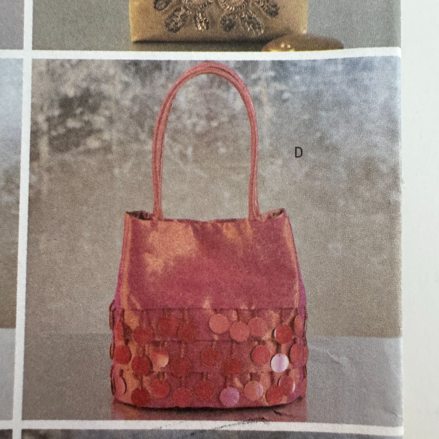 Butterick Sewing Pattern 6907 Evening Bag Purse Fashion Accessory Formal Handbag