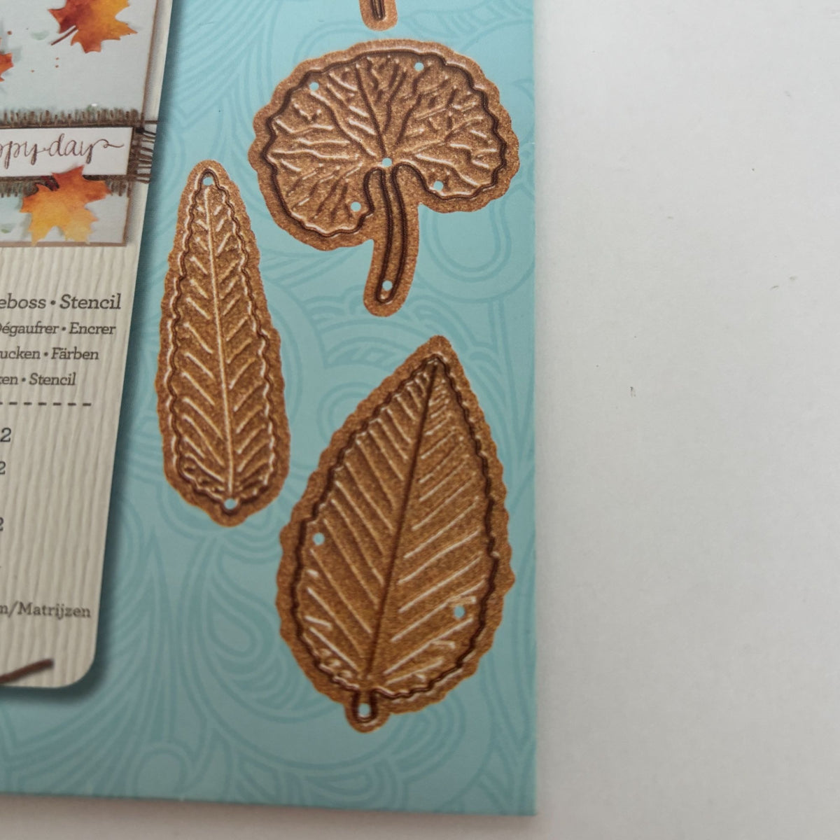 Spellbinders Die D-Lites Leaf Cutting Dies Fall Autumn Botanical Cardmaking Elm