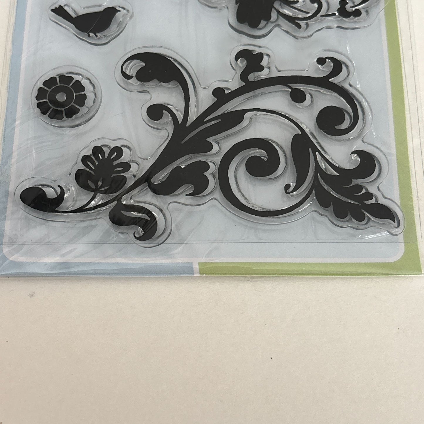 Inkadinkado Clear Stamps Flourishes Floral Nature Owl Brenda Walton Cardmaking Craft 97618