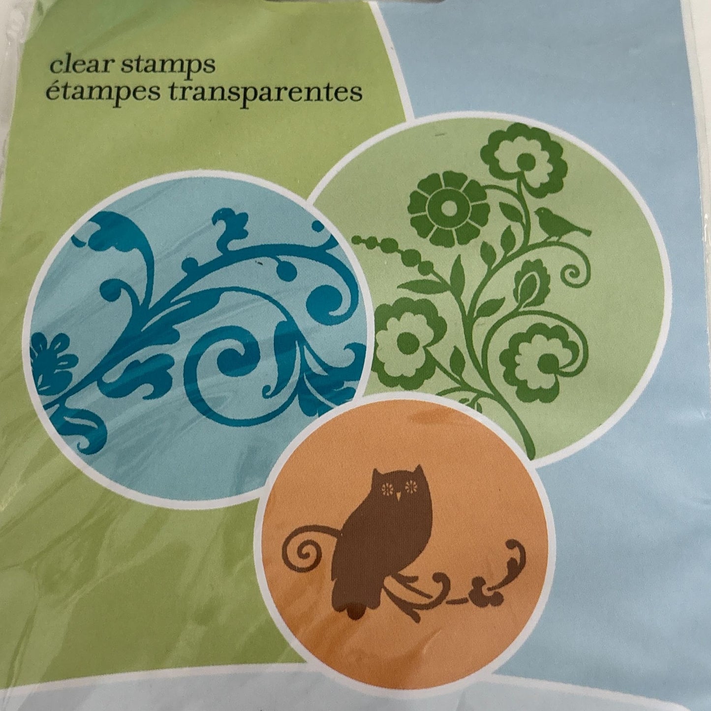 Inkadinkado Clear Stamps Flourishes Floral Nature Owl Brenda Walton Cardmaking Craft 97618