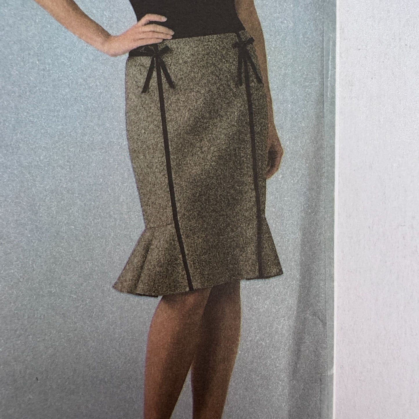 Simplicity Sewing Pattern 4787 Midi Skirt Y2K Office Core Feminine Workwear 14-20 Uncut Career