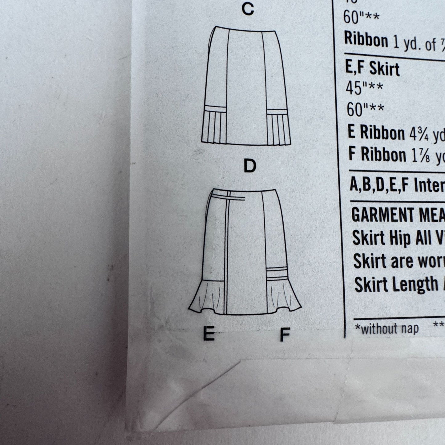 Simplicity Sewing Pattern 4787 Midi Skirt Y2K Office Core Feminine Workwear 14-20 Uncut Career