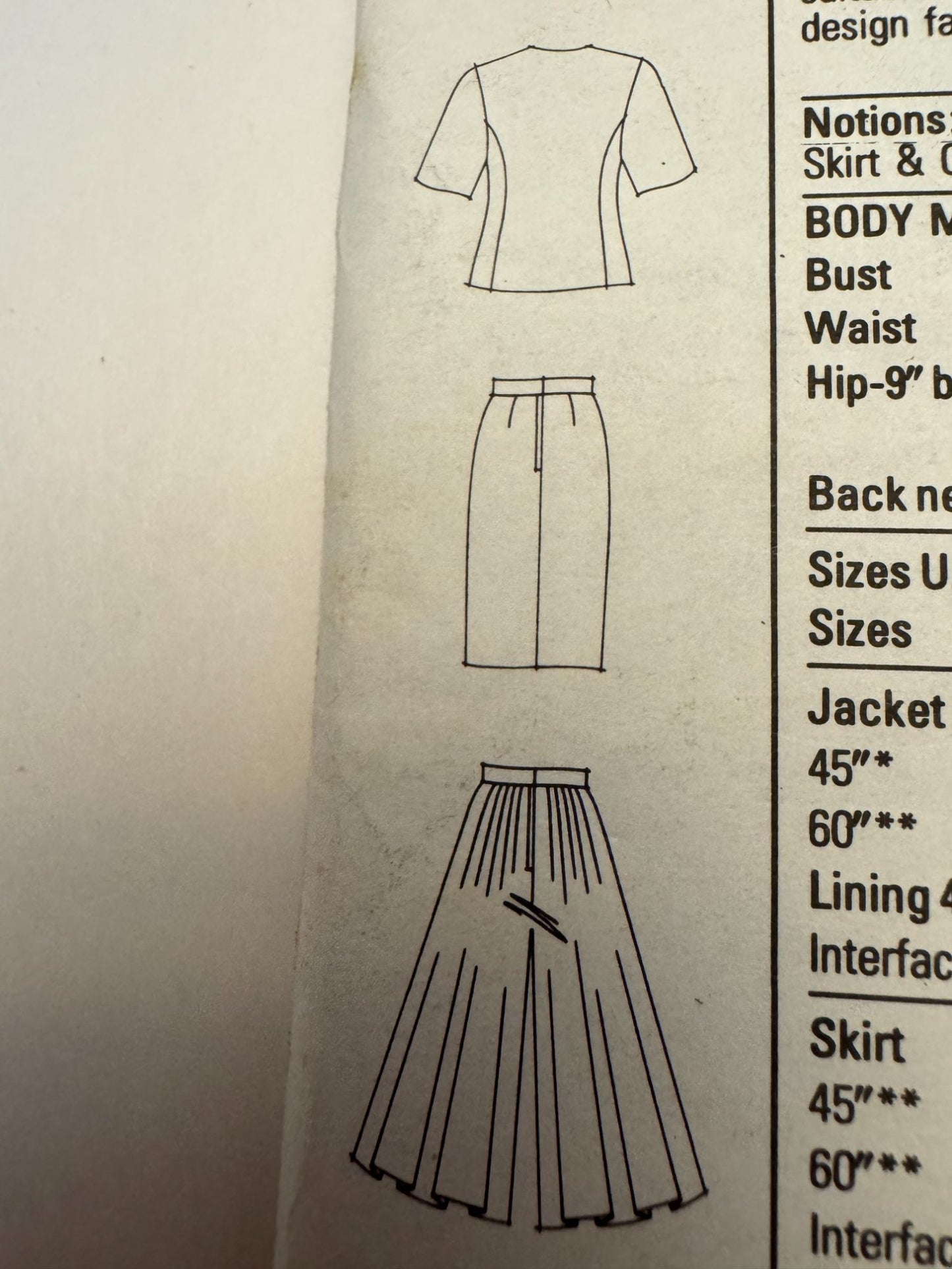 Simplicity Sewing Pattern 7235 Skirt Culottes Jacket Blazer 8-20 Vintage Uncut