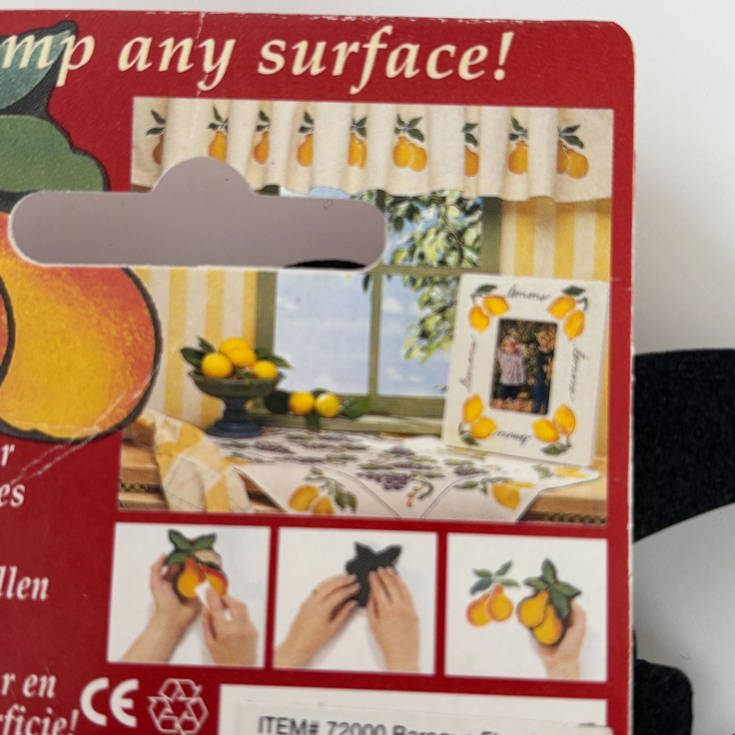 Rubber Stampede Decorative Stamp Foam Baroque Flourish Left Large Craft Border