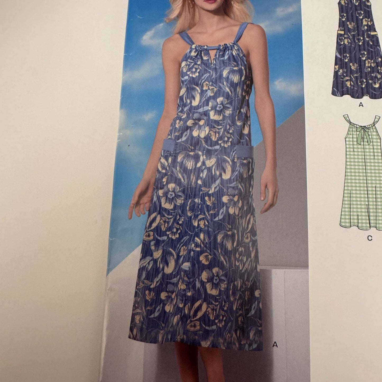 Simplicity Sewing Pattern 6047 Summer Dress Boho Sundress Easy Cruise 10-22 Uncut