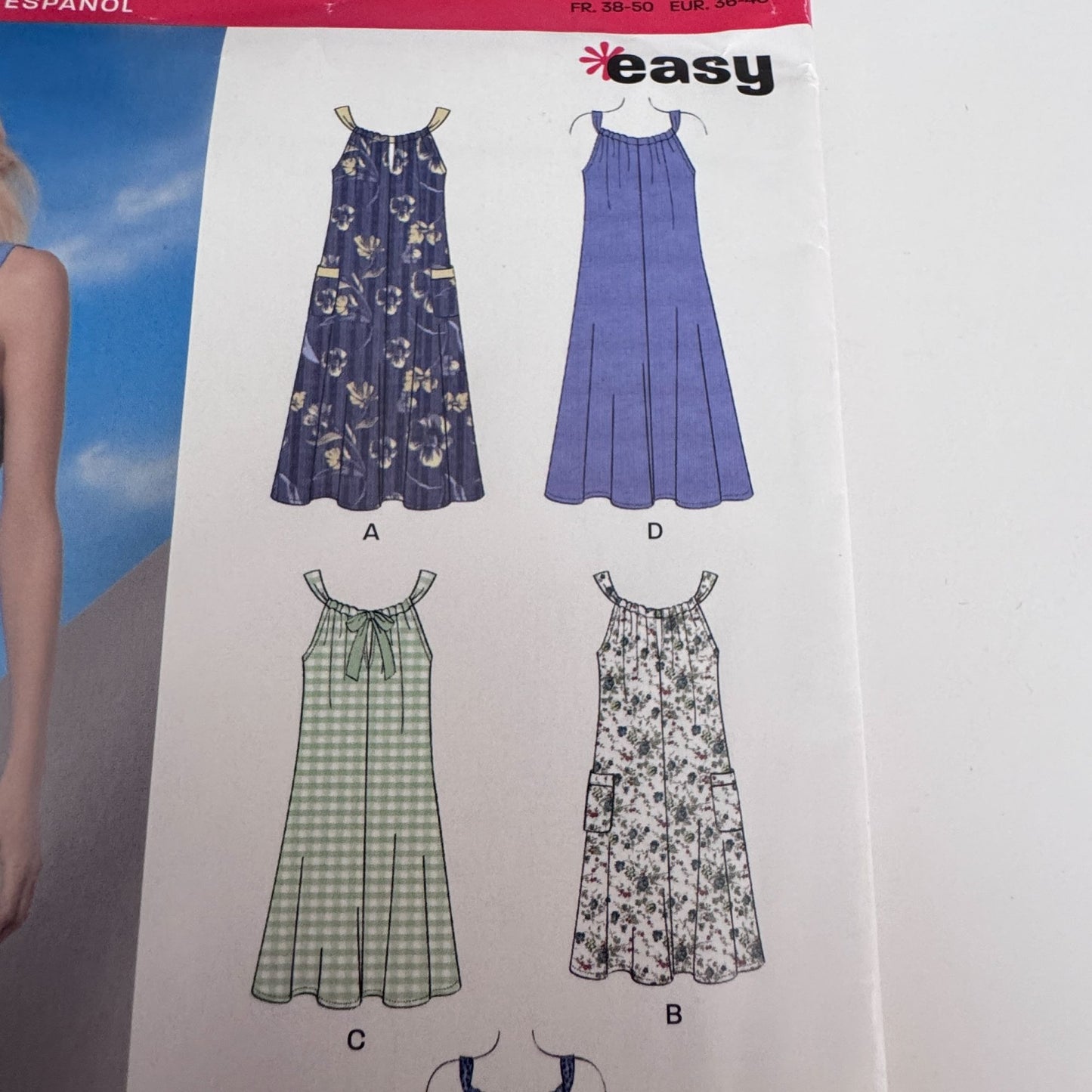 Simplicity Sewing Pattern 6047 Summer Dress Boho Sundress Easy Cruise 10-22 Uncut