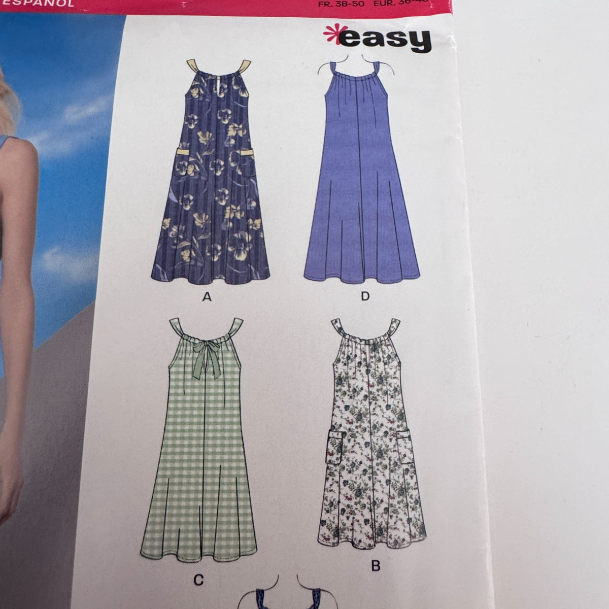 Simplicity Sewing Pattern 6047 Summer Dress Boho Sundress Easy Cruise 10-22 Uncut