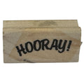 Stampin Up Rubber Stamp Hooray Celebration Card Making Craft Tool Wood Mounted