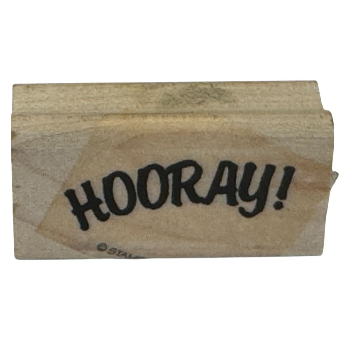 Stampin Up Rubber Stamp Hooray Celebration Card Making Craft Tool Wood Mounted
