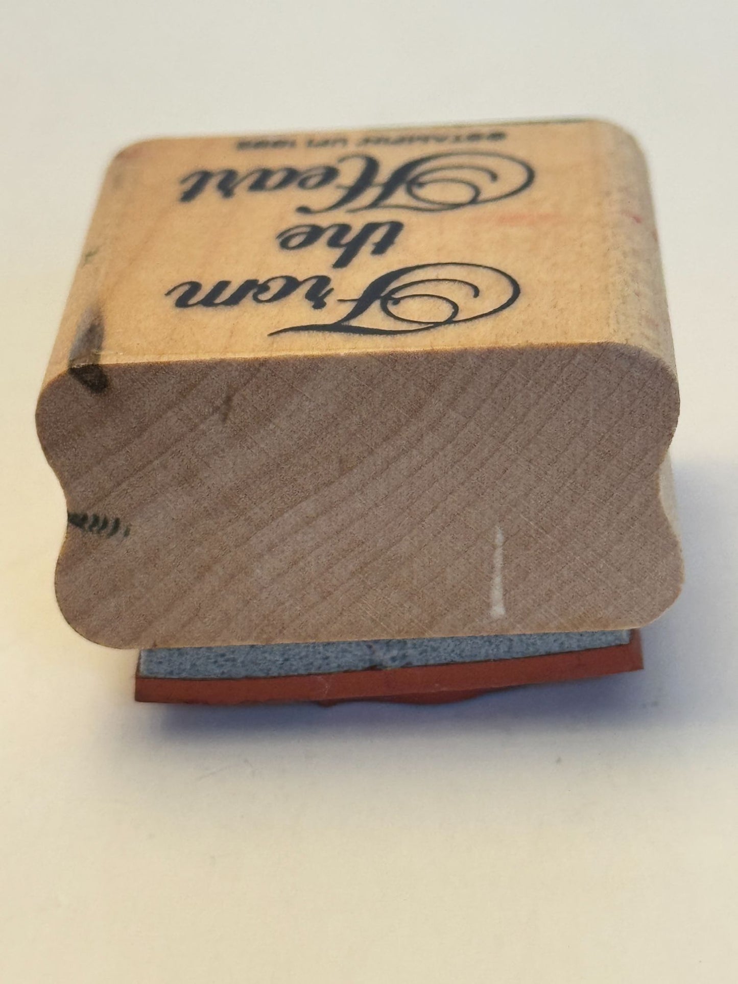 Stampin Up Rubber Stamp From The Heart Sentiment Gift Tag Card Making Love Words