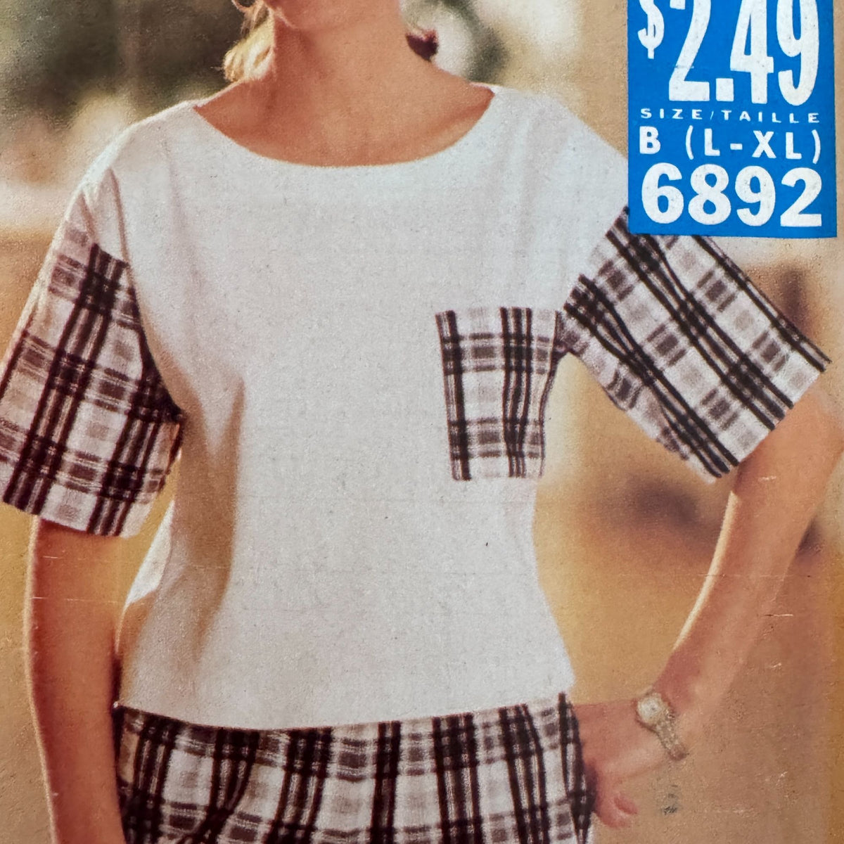Butterick Sewing Pattern 6892 Summer Top Shorts Set 16-22 L-XL Easy 90s Loungewear Uncut