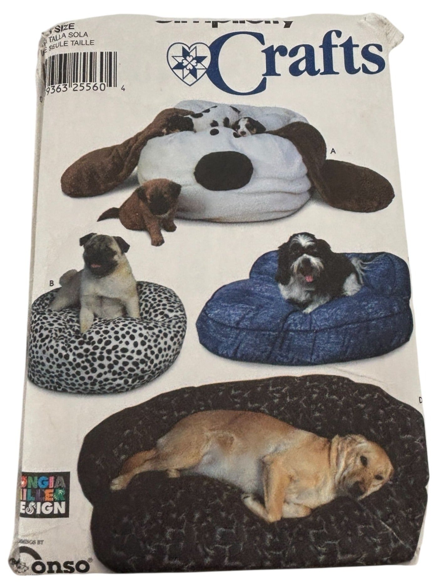 Simplicity Sewing Pattern 7014 Dog Beds Home Decor Pet Animal Longia Miller UC