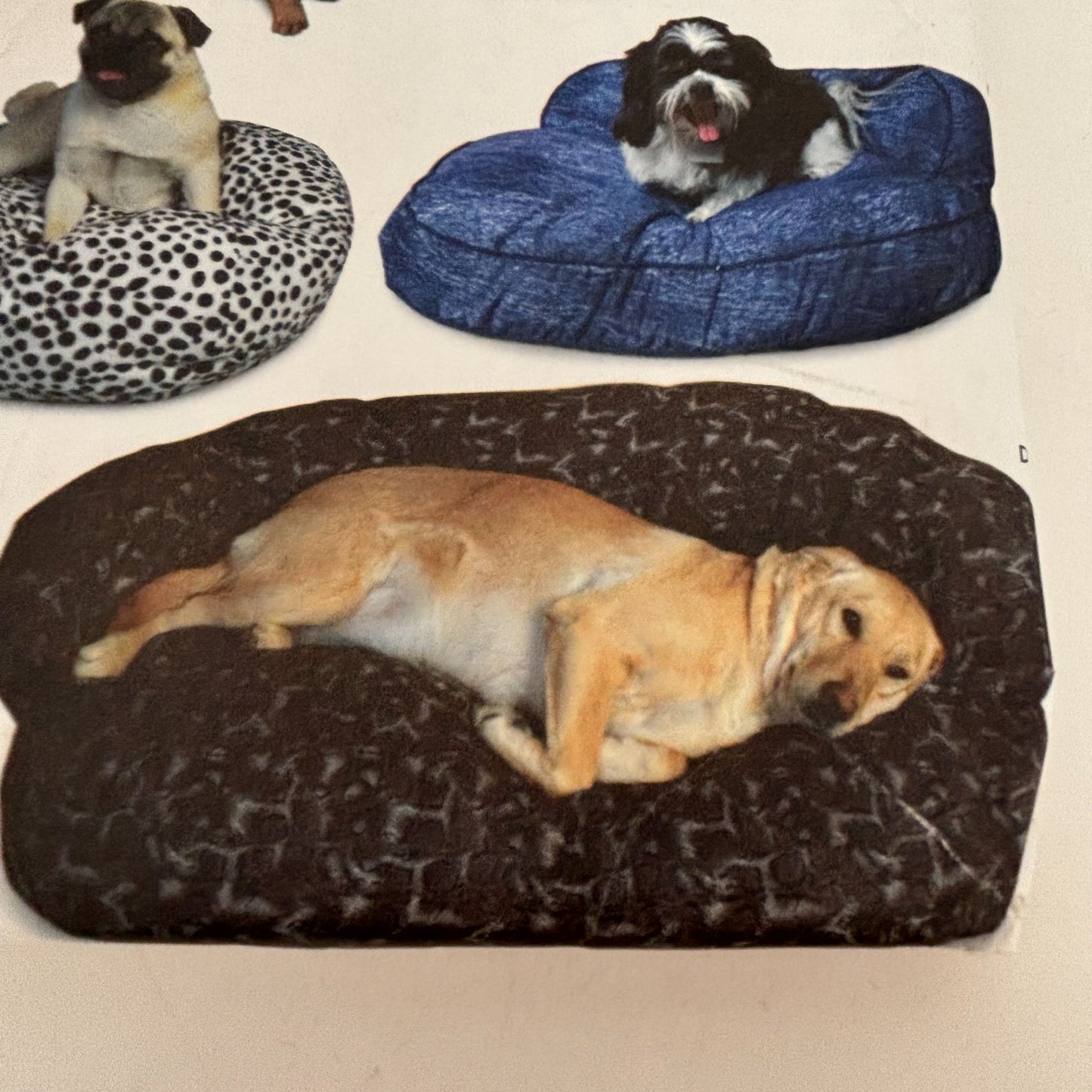 Simplicity Sewing Pattern 7014 Dog Beds Home Decor Pet Animal Longia Miller UC