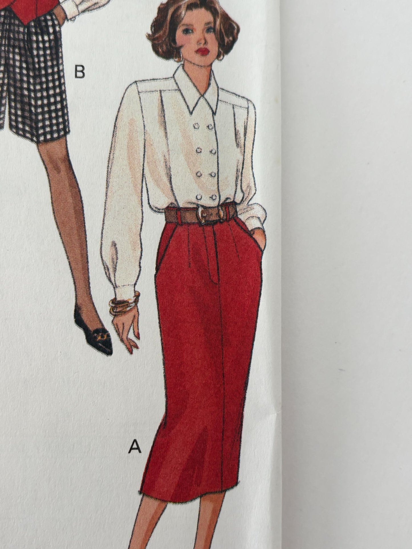 Butterick Sewing Pattern 6407 Vest Shirt Top Shorts Easy 90s Preppy 6 8 10 UC