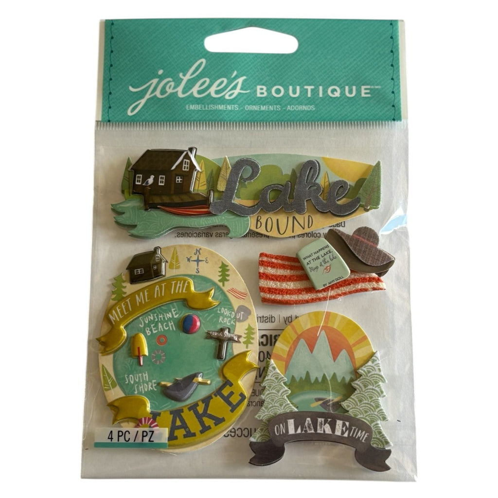 Jolees Boutique Embellishments Lake Bound Summer Family Vacation Scrapbooking
